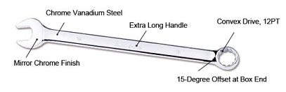 T41011Ключ комбинированный длинный 11 мм